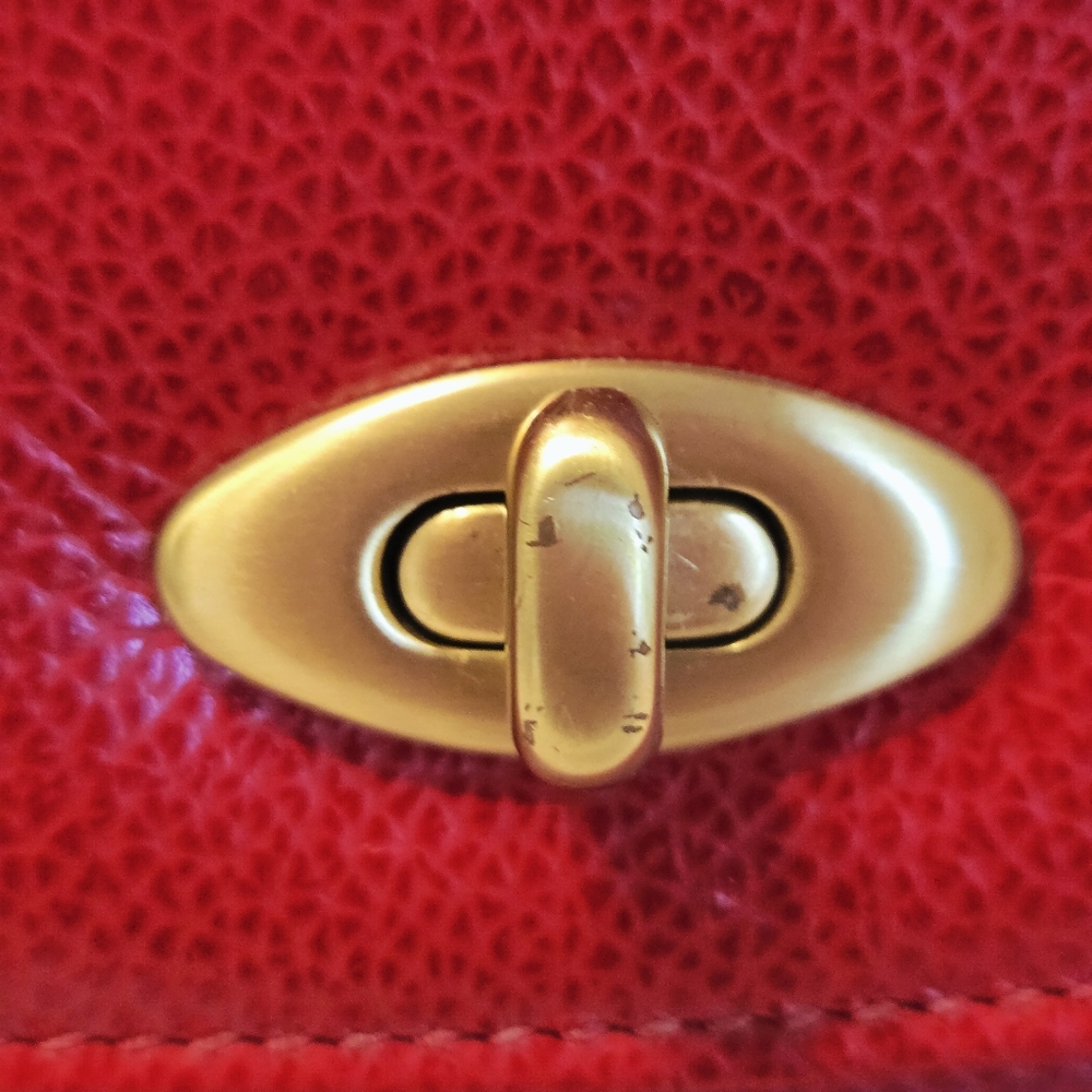Vintage Coach Madison Biltmore 4417 Bordeaux Red Hand Bag Crossbody - Picture 3 of 16